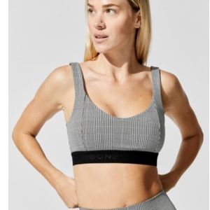 New With Tags Carbon38 Plaid Sports Bra